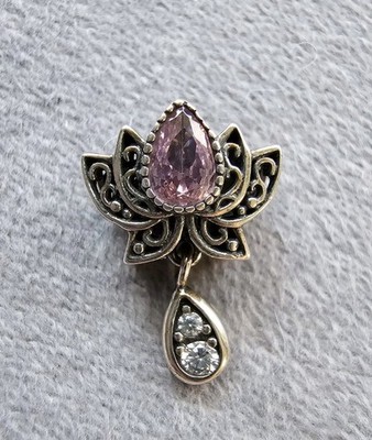 Charm-Anhänger für Pandora Armband ''Lotusblüme '' Pandora Anhänger Silber 925  