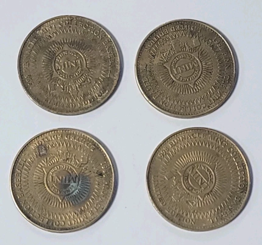 Moneda de béisbol Pinnacle Mint Collection - Bagwell, Cruz Jr, Guerrero, Ripken Jr. Foto 3 de 4