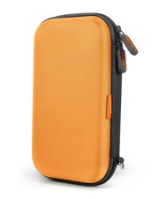 Orange Shockproof Hard EVA Case, Portable Travel Pouch for Drive