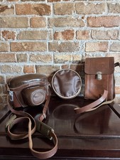 Lot of 3 Vintage Zeiss Ikon AG Camera Cases Model 20.7512, Leather Stuttgart Zip