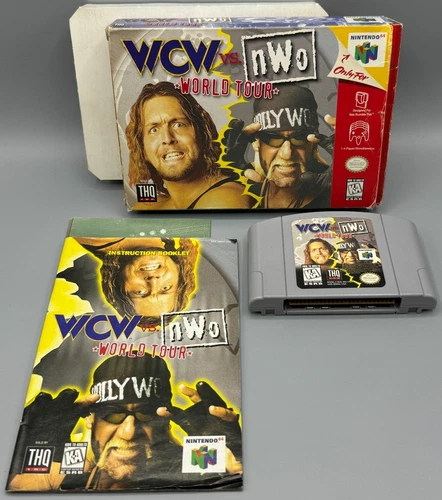WCW vs nWo World Tour Nintendo 64 N64 CIB Complete W/ Manual & Inserts Authentic