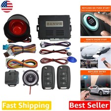 Smart Car Alarm Remote Start Push Button Keyless Entry 125db Siren Smart Car Alarm Remote Start Push Button Keyless Entry 125db Siren