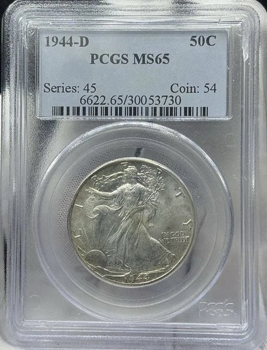 1944-D Walking Liberty Half Dollar PCGS MS 65