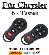 2x Ersatz Autoschlüssel Gehäuse für Chrysler 6-Tasten PKW Fernbedienung - KS06