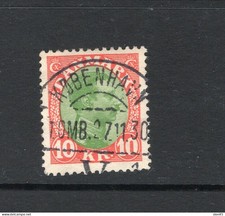 Denmark 1928 King Christian X 10kr Sc 131 Mi 176 Cv $65 Used 17538