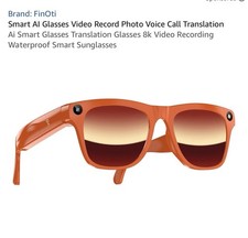 Smart AI Glasses Video Record Photo Voice Call Translation