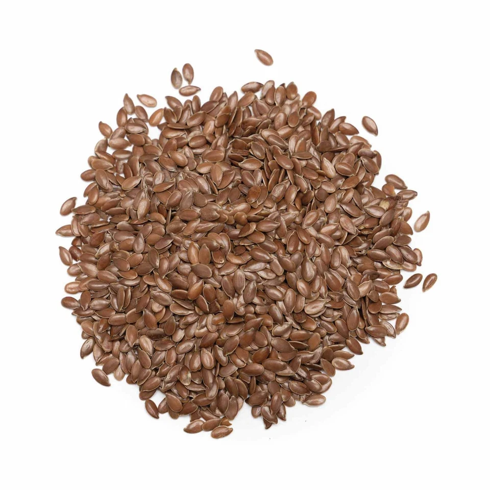 Bulk Organic Brown Linseed Flaxseed Whole Grain Flax Seed Non GMO Omega3 6 Fibre - image 3 of 4