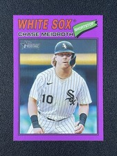 2026 TOPPS HERITAGE - PURPLE BORDER RARE - CHASE MEIDROTH WHITE SOX - 588