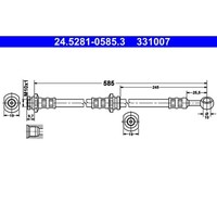 Bremsschlauch ATE 24.5281-0585.3