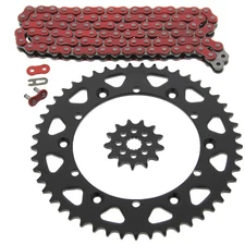 2002-2004 Yamaha YZ125 Red Non-O Ring Chain and Sprocket 13/49 112L