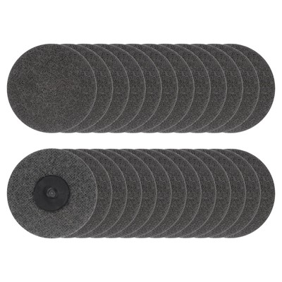 25pcs 3'' 400 Grit Quick Change R-Type Sanding Discs Nonwoven Fiber Green