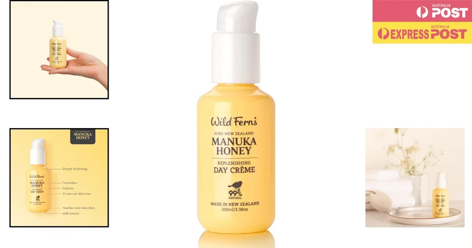 Cruelty-Free 99% Natural Manuka Honey Replenishing Day Cream - 100ml - image 2 of 4