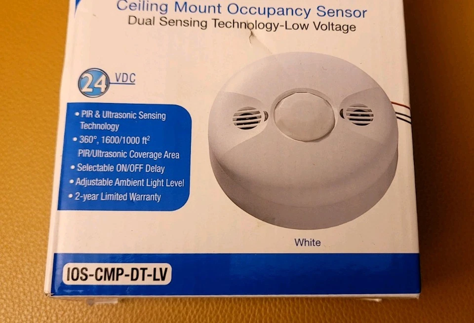 INTERMATIC I0S-CMP-DT-LV AND I0S-PP24 OCCUPANCY SENSOR, WHITE, NEW - Image 2 of 4