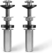 2Pcs Universal Toilet Seat Bolts Kit, Metal Heavy - Duty Toilet Tank Bolts, Toil