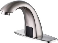 Touchless Bathroom Sink Faucet Automatic Motion Sensor - Brushed Nickel