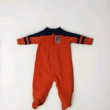 Detroit Tigers MLB Mighty Mac Sports Infant Bodysuit Footed Creeper  3-6 Mo
