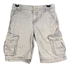 Lucky Brand Shorts Boys 12 Cargo Adjustable Waist Gray Play Casual Bottoms