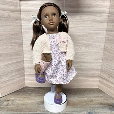Our Generation OG 18” Doll RARE Prosthetic Leg Suzee Brown Hair Skin Sleepy Eyes