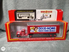Hartoy 1:64 Scale 1948 Ford Semi Truck, Winn Dixie Home Frozen Foods