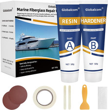 Fiberglass Boat Repair Kit White, Gel Coat Repair Kit for Boats, Marine Fibergla