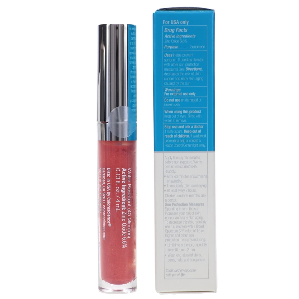 Colorescience Peptide Lip Shine SPF 35 Rose 0.13 oz - Image 2 of 4