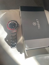 Tsovet SMT-DW42 GMT Hybrid Kinematic Automatic Blue Red Watch - Brand New