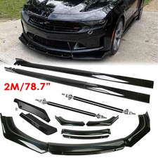 For Chevrolet Malibu Front Bumper Lip Chin Spoiler Splitter Side Skirt Body Kit