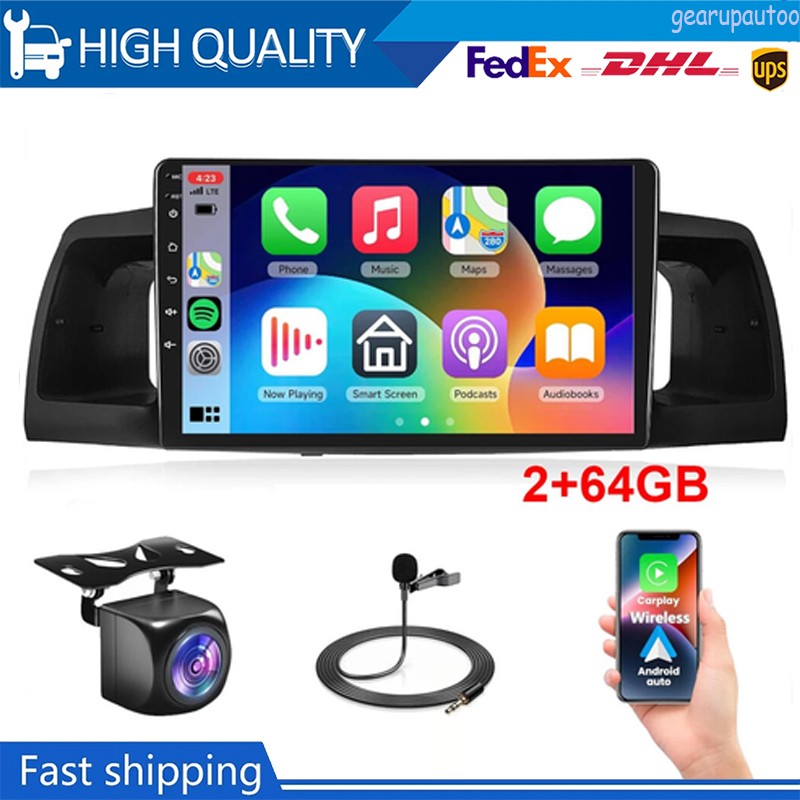 Apple Carplay For Toyota Corolla 2003-2008 Android 15 Car Stereo Radio GPS Navi