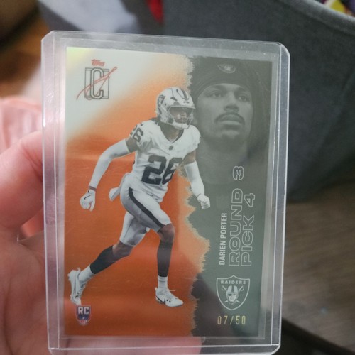 2025 Topps Signature Chrome Darien Porter Raiders #RA-DP Rookie 07/50