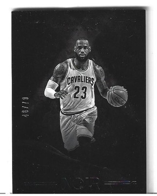 2016 Panini Noir LeBron James Black & White 46/79 (Noir First Year) SSP #19 Rare