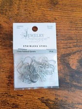 Fishhook Earwire Stainless Steel For Jewelry Making Earring Hooks 24 pc 17mm