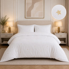 100% Pure Cotton Embroidered Bedding Set Duvet Cover Set With Pillowcases