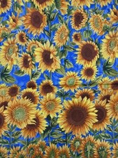 Sunflower Fabric by Suzan Ellis 616 Northcott...