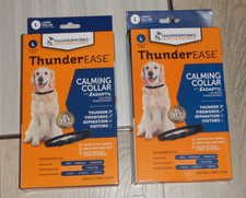 ThunderEase Calming Collar for dog LARGE Adaptil Anxiety Relief LOT OF 2