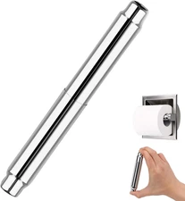 Toilet Paper Holder Roller Replacement Stainless Steel Spring Rod Chrome Univers