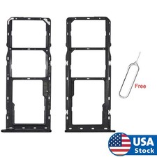 Black SIM Tray MicroSD Card Holder Slot  Pin For Samsung Galaxy A10S USA