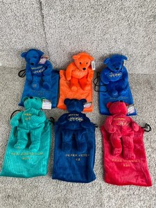 Vintage Lot of 6 Salvino's Bammers MLB Baseball Beanos 2000 Plush Bears