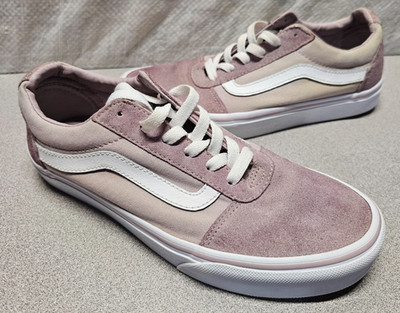 VANS Off The Wall Sneakers Women Size 7.5 Canvas Skate Shoes Light Purple