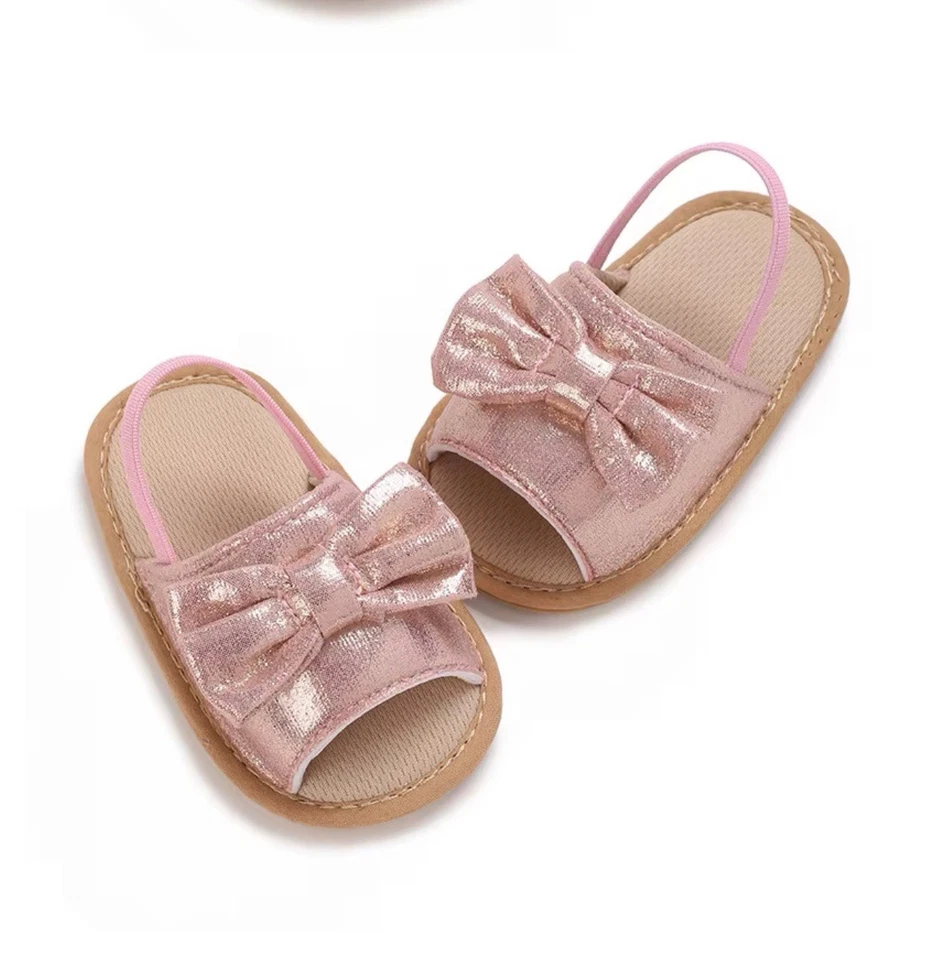 Baby Girls Sandals Summer Open Toe, Baby Shoes for Newborn Girl 0-6, 6-12, 12-18 - Image 3 of 4