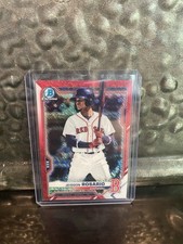 2021 Bowman Chrome Jeisson Rosario Prospects Red Shimmer Refractor 3/5 - Red Sox