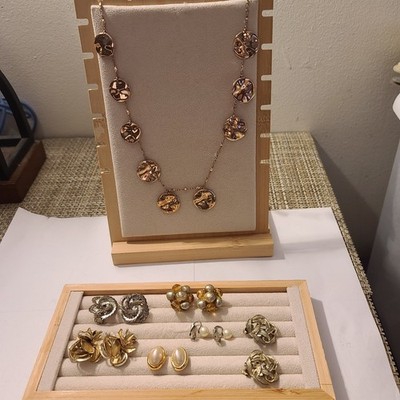 Vintage Lot Of Designer  Necklace And Earrings