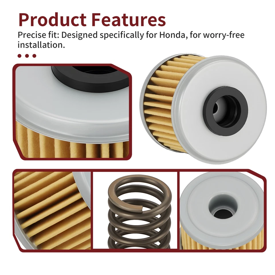 5 Oil Filter Filters for Honda CRF150R CRF150RB CRF250R CRF250X CRF450R CRF450X - Image 4 of 4