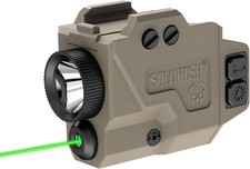 SOLOFISH Low Profile Beams for Guns, Magnetic 650lm Green Laser Light Combo