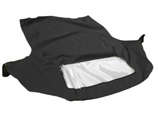 Fits Geo Metro 1991-1993 Soft Top Plastic Window Black German Canvas Fits Geo Metro 1991-1993 Soft Top Plastic Window Black German Canvas