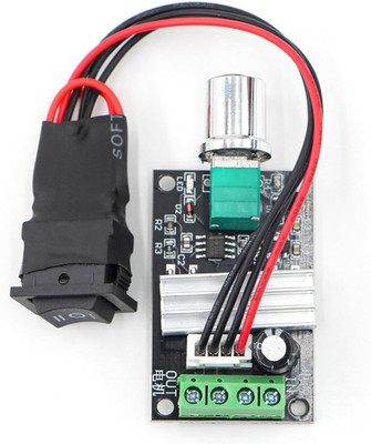 Small PWM DC Motor Speed Controller - for 6V 12V 24V 28V 3A 80W Low-Voltage Gear