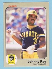 1983 Fleer Baseball - Johnny Ray #317 - Pittsburgh Pirates