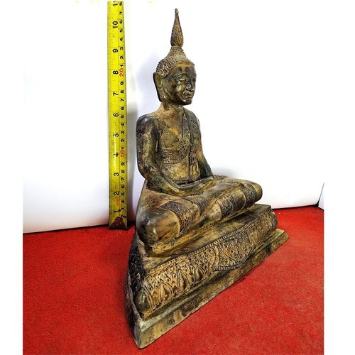 14 Inch Thai Burmese Buddha Phra Lanna Northern Buddhist Worship Protected RARE - Picture 6 of 7