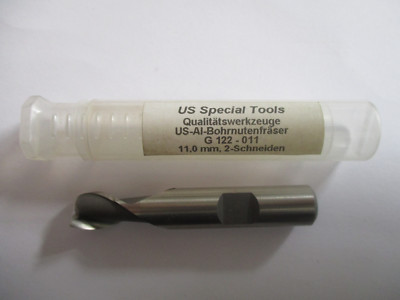 US Special Tools HSS Fräser Schaftfräser Schlichtfräser   D=11mm Z=2