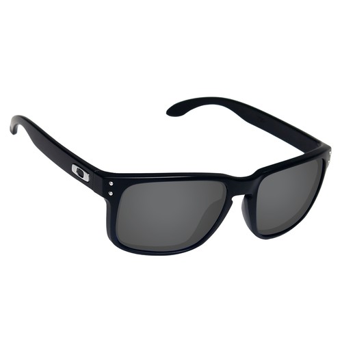 Hawkry Polarized Replacement Lenses for-Oakley Holbrook Sunglass Stealth Black - Picture 2 of 3