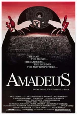 Amadeus 1984 - Vintage Classic Movie Poster
